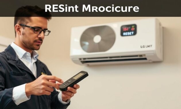 LG Mini Split Reset Procedure