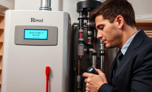 Rinnai tankless water heater code 11 debris inspection